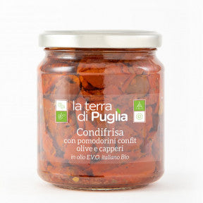 Condifrisa con pomodorini semisecchi (Confit) in EVO
