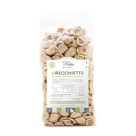 Orecchiette di semola di grano duro senatore cappelli