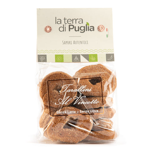 Tarallini al vincotto senza latte senza uova